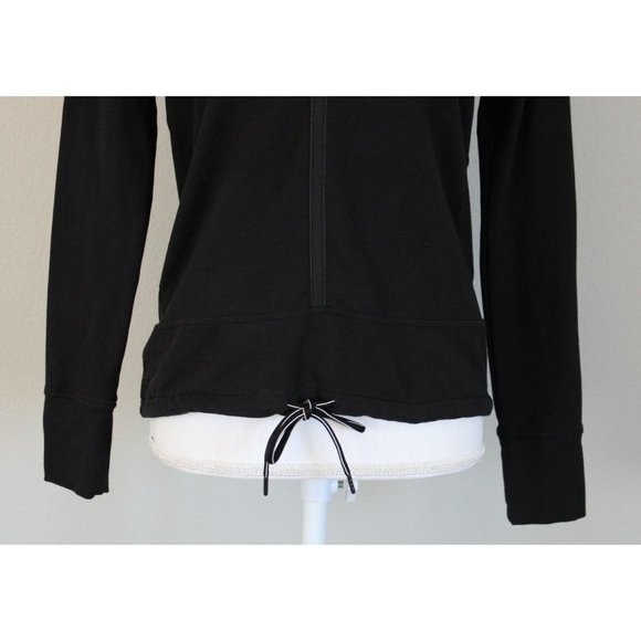ATHLETA Sentry Tie Sweatshirt Black, Size XXS - Picture 2 of 6